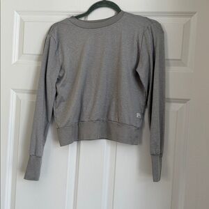 Vuori Womens Gray Long Sleeve Daydream Crew Performance Stretch Pullover Top XS